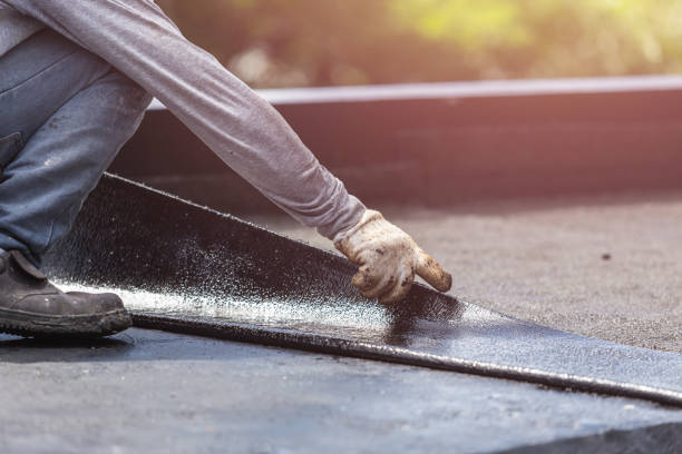 Professional Waterproofing technician working in Russiaville, IN
